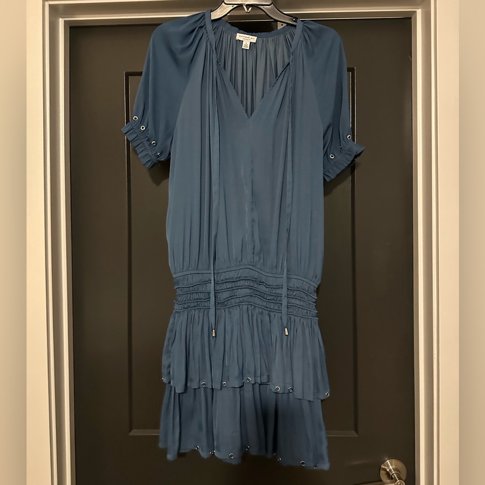 Anthropologie Current Air Blue Dress